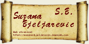 Suzana Bjeljarević vizit kartica